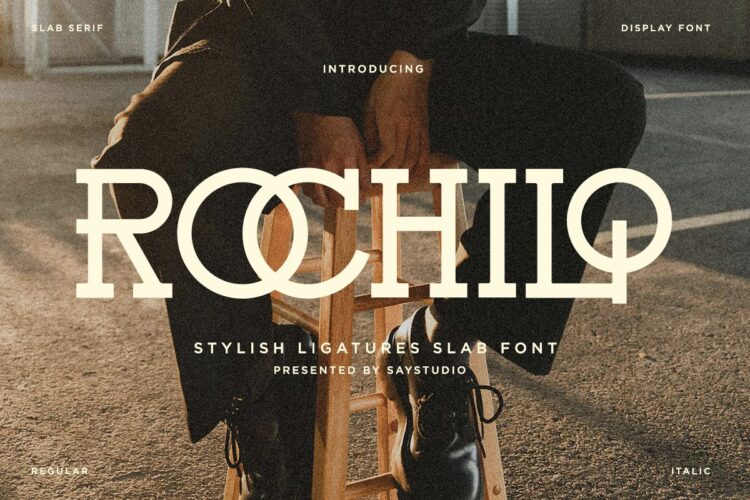 Modern Ligatures Slab Serif Font