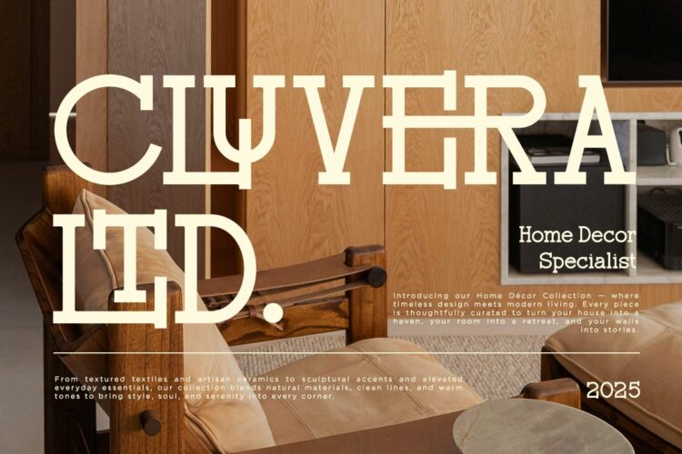 Modern Ligatures Slab Serif Font