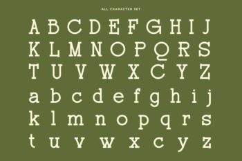 Modern Ligatures Slab Serif Font