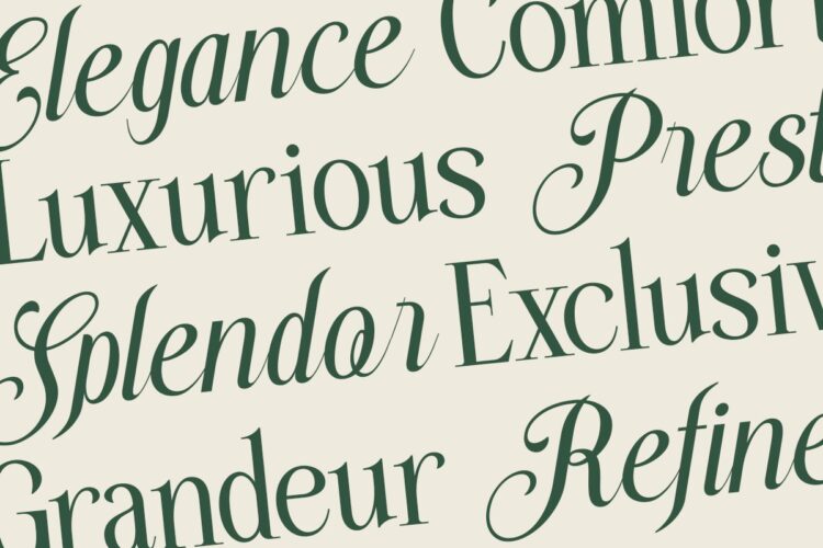 stylish serif and script duo font