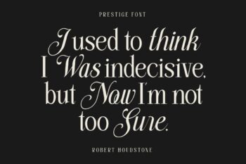 stylish serif and script duo font