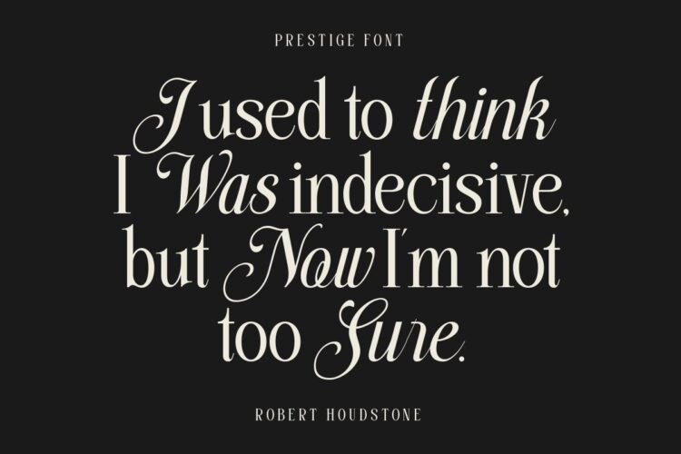 stylish serif and script duo font