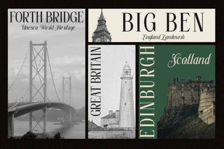 stylish serif and script duo font