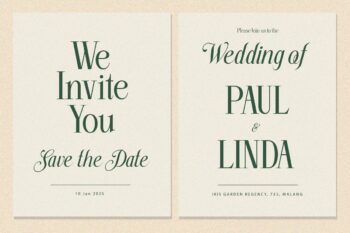 stylish serif and script duo font