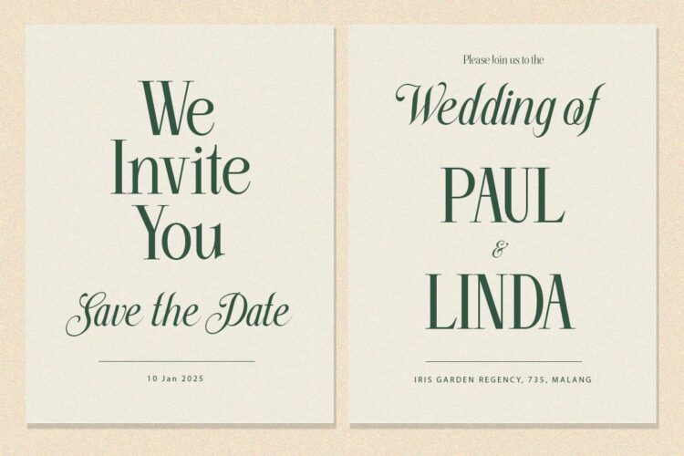 stylish serif and script duo font