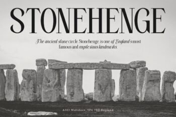 stylish serif and script duo font