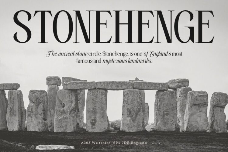 stylish serif and script duo font