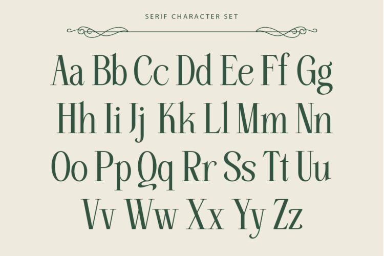 stylish serif and script duo font