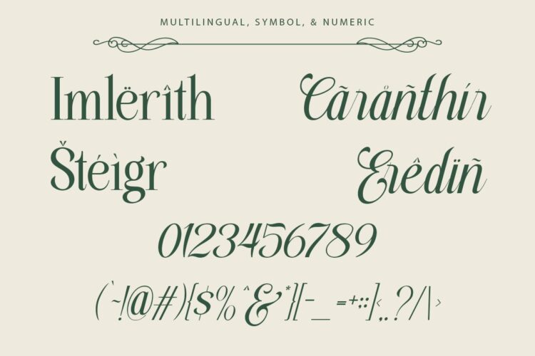 stylish serif and script duo font