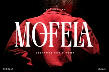 Mofela - Ligature Serif Font
