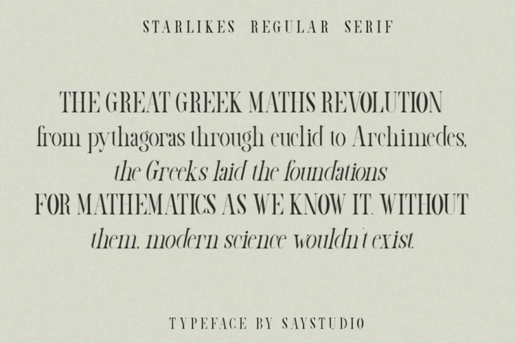 Starlikes