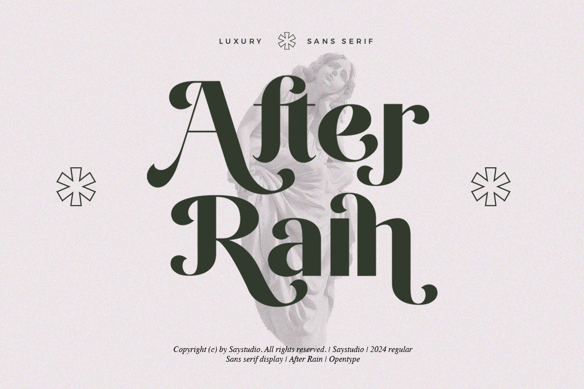 After Rain - Luxury Sans Serif