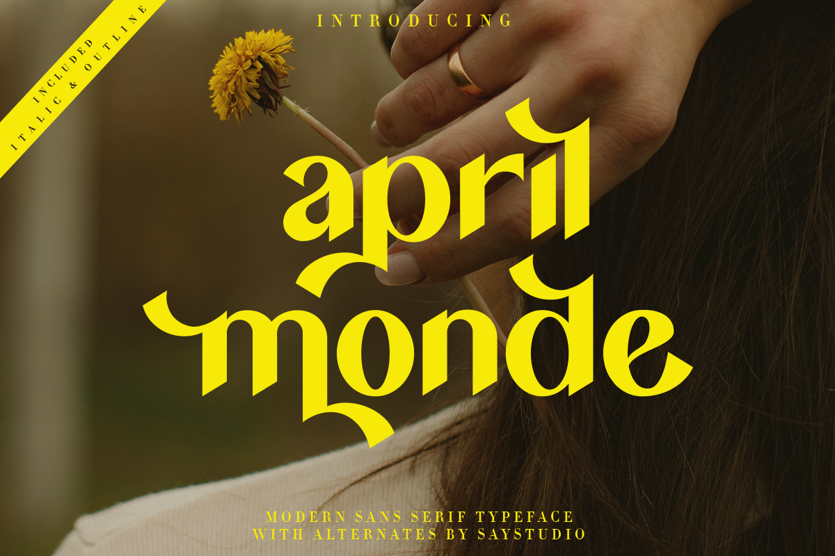 April Monde - Modern Sans Serif Typeface
