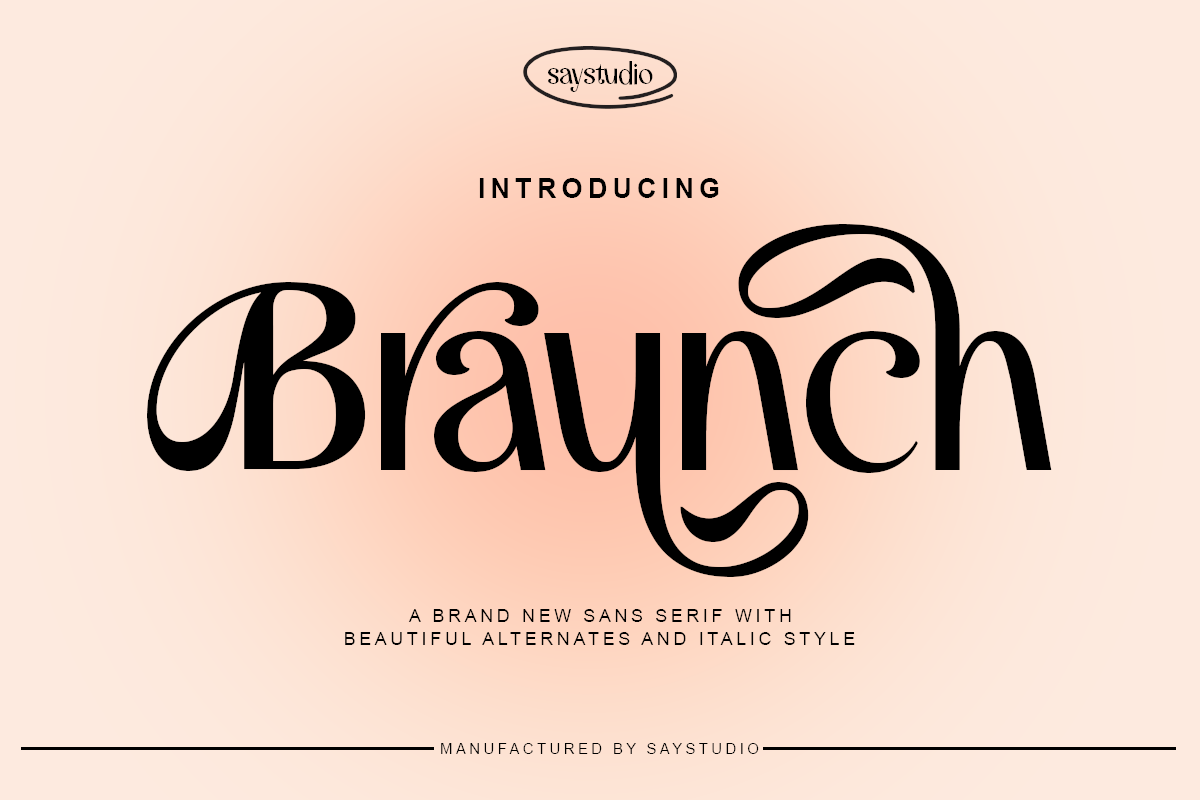 Braunch - Sans Serif Font