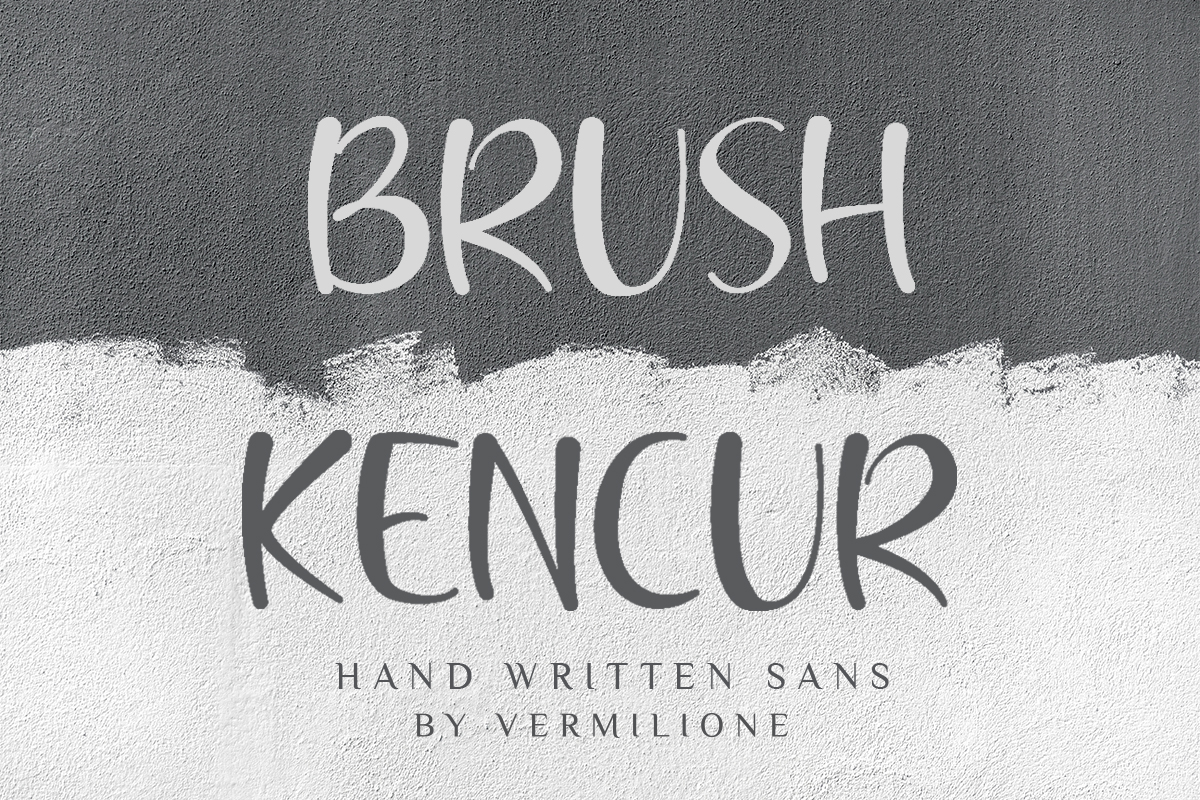Brush Kencur - Sans Serif Font