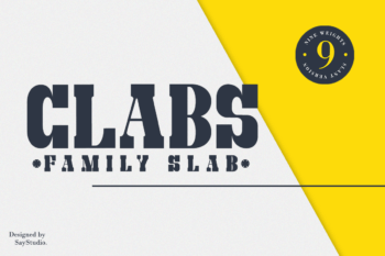 Clabs-Family Slab Font