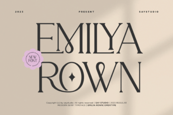 Emilya Rown - Classy Ligature Serif Font