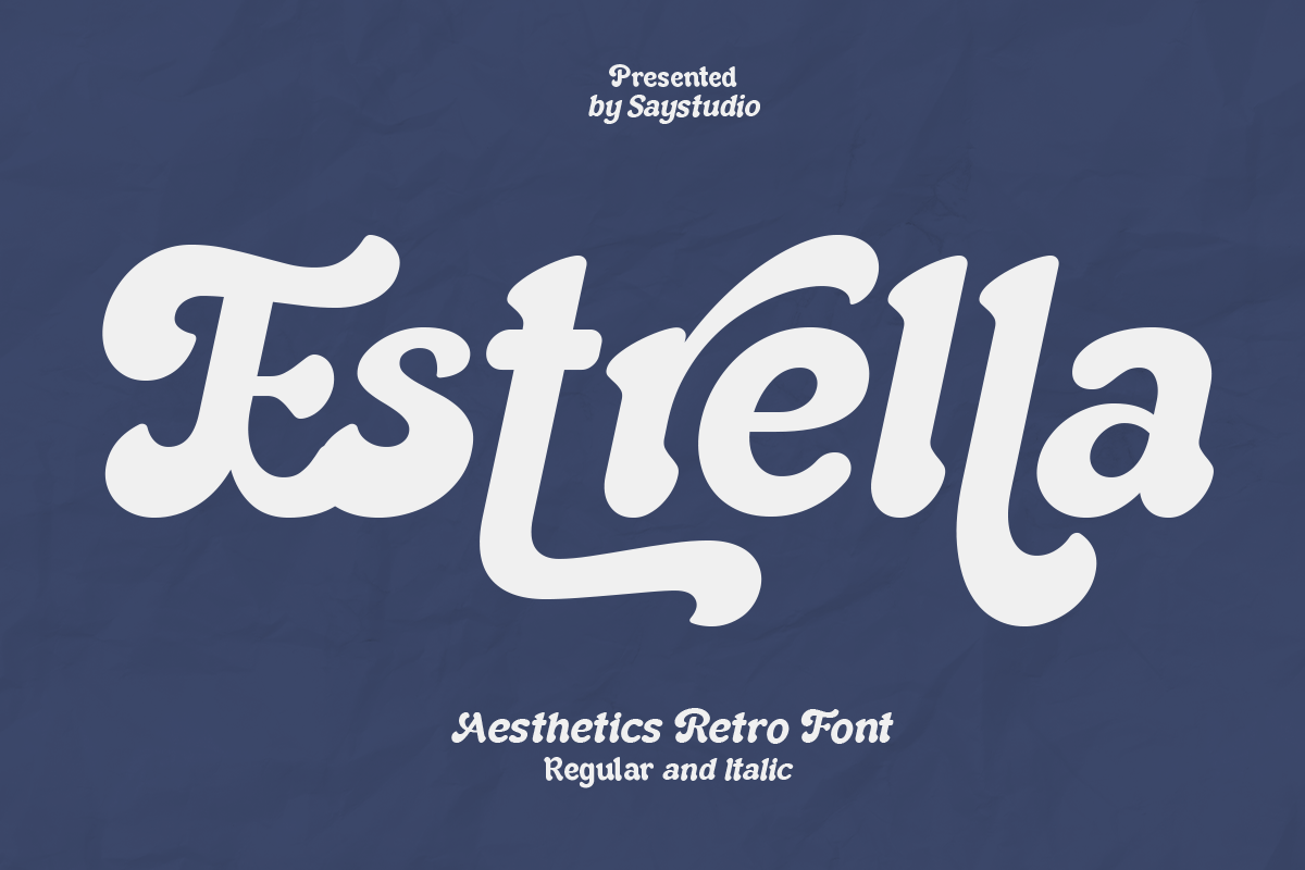Estrella-Aesthetic Retro Font