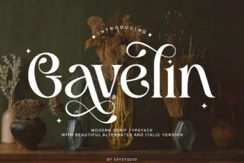 Gavelin- Luxury Serif Font