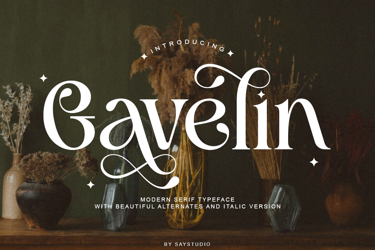 Gavelin- Luxury Serif Font