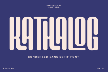 Kathalog - Condensed Sans Font