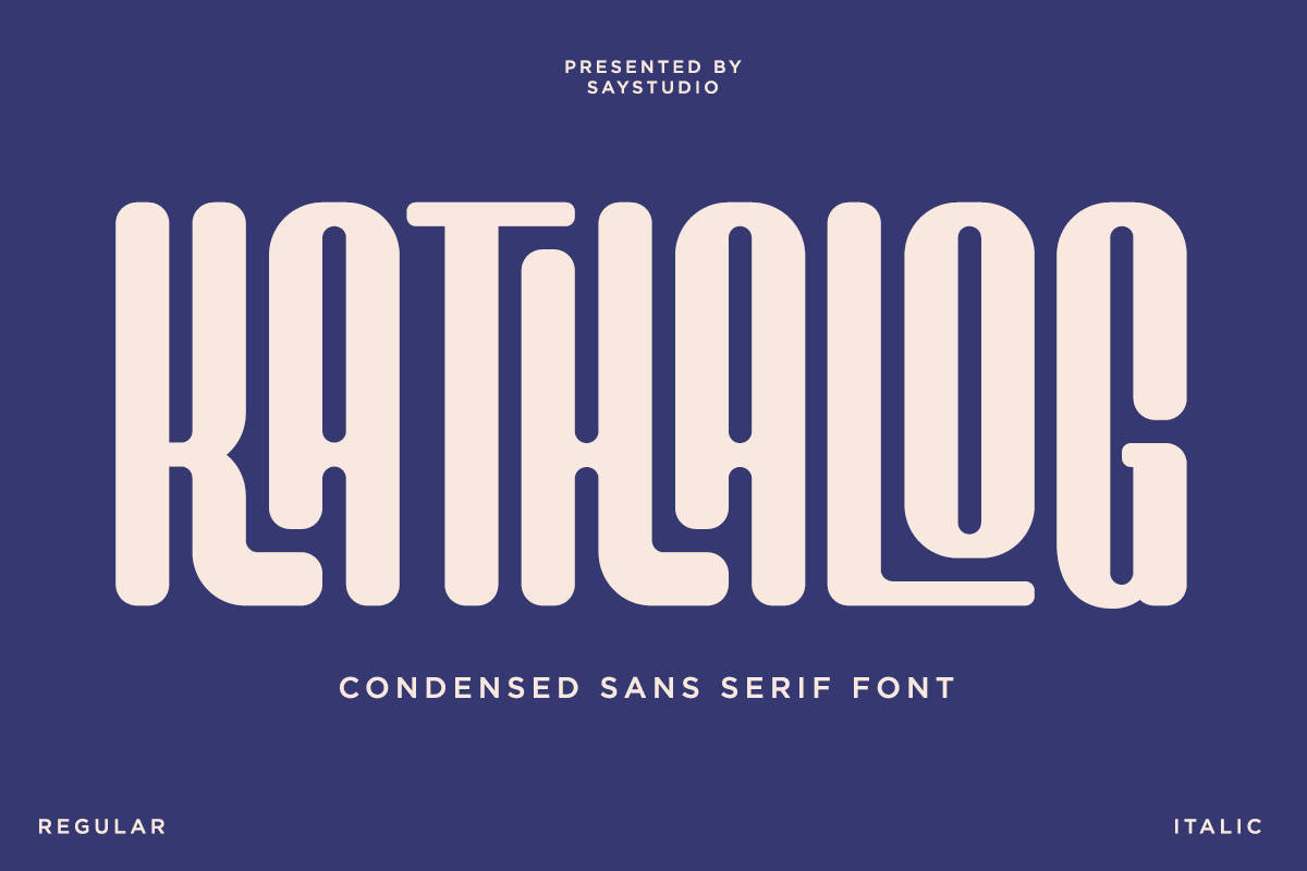 Kathalog - Condensed Sans Font