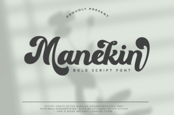 Manekin - Bold Script Font