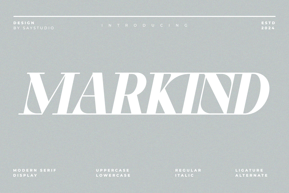 Markind - Modern Display Font