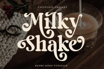 Milky Shake - Retro Serif Font