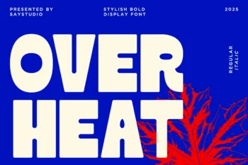 Over Heat - Display Font