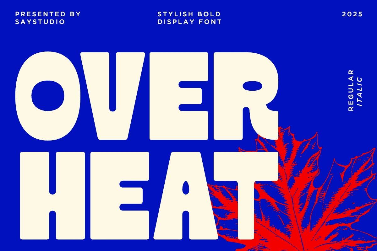Over Heat - Display Font