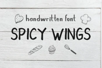 Spicy Wings - Display Font