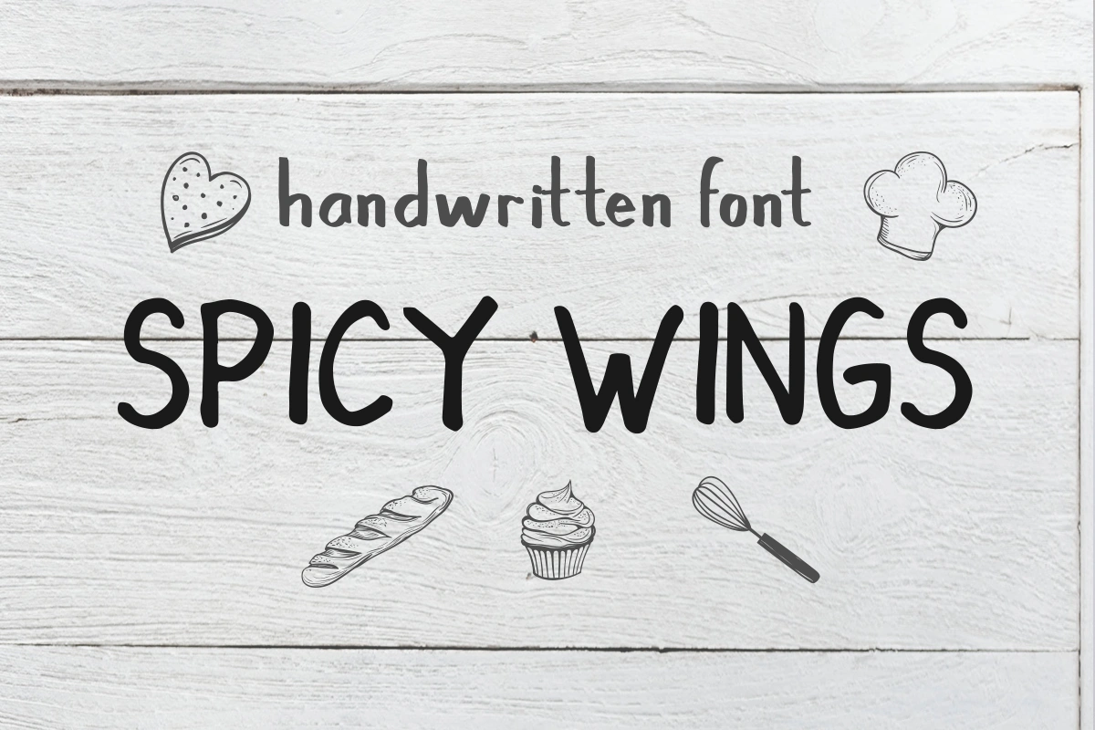 Spicy Wings - Display Font