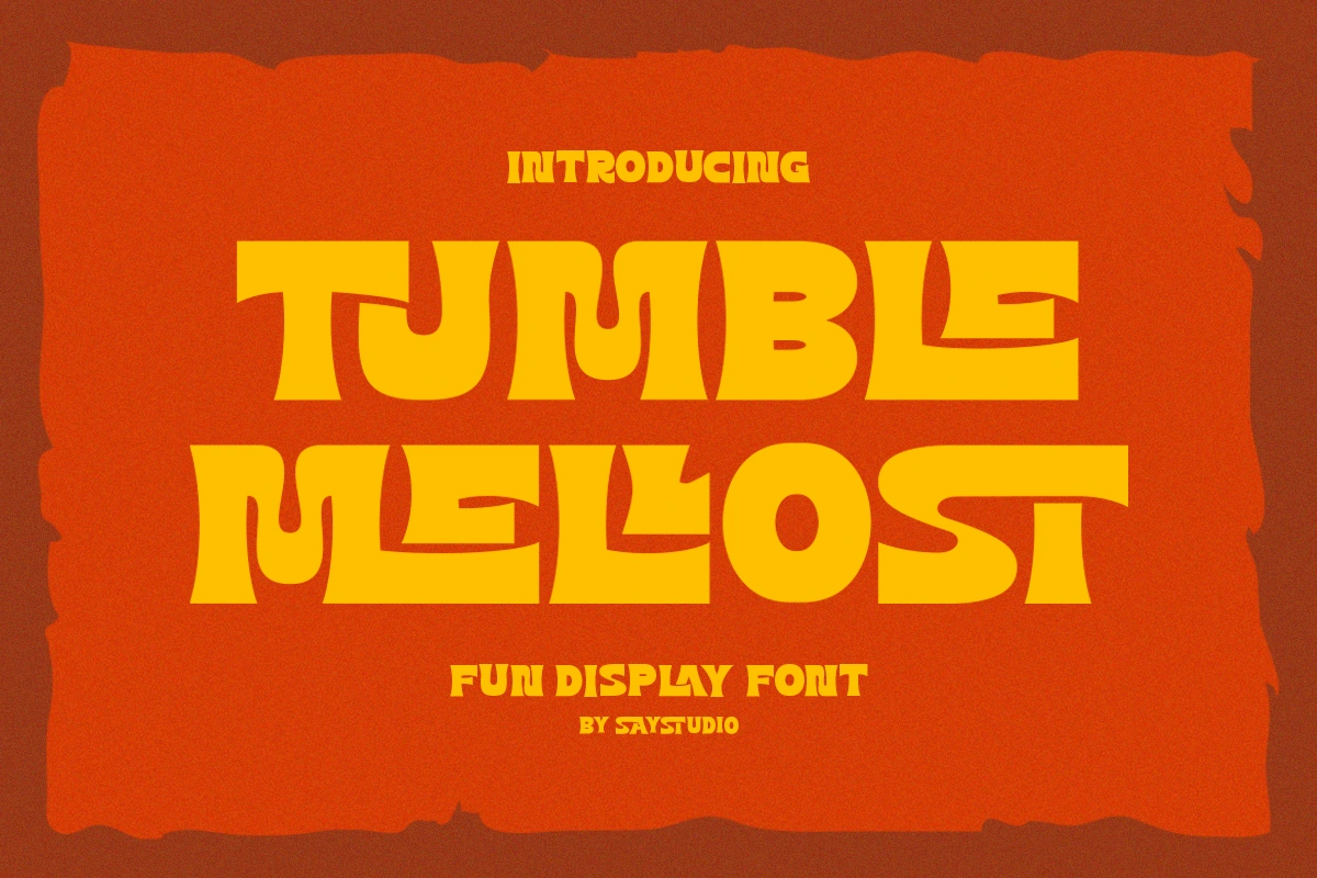 Tumble Mellost - Fun Display Font