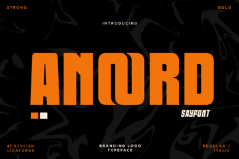 Anoord - Bold Branding Font