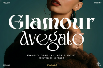 Glamour Avegato - Variable Display Font