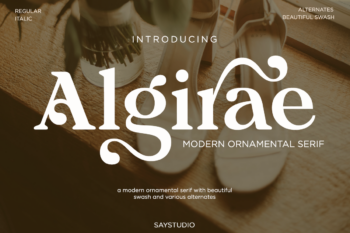 Algirae - Modern Ornamental Serif