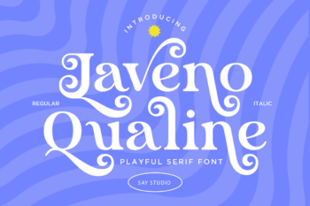 Laveno Qualine - Playful Serif Font