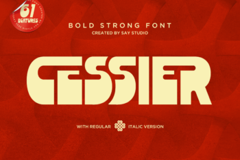 Cessier - Bold Strong Font