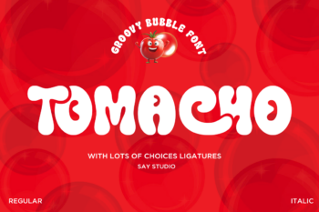 Tomacho - Groovy Bubble Font