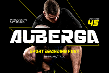 Auberga - Sport Branding Font