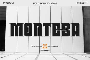 Monteba - Bold Display Font