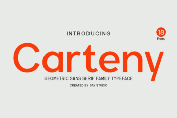 Carteny - Geometric Sans Family