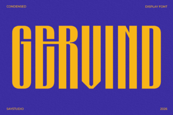 Gervind - Bold Condensed Display