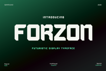 Forzon - Futuristic Display Typeface