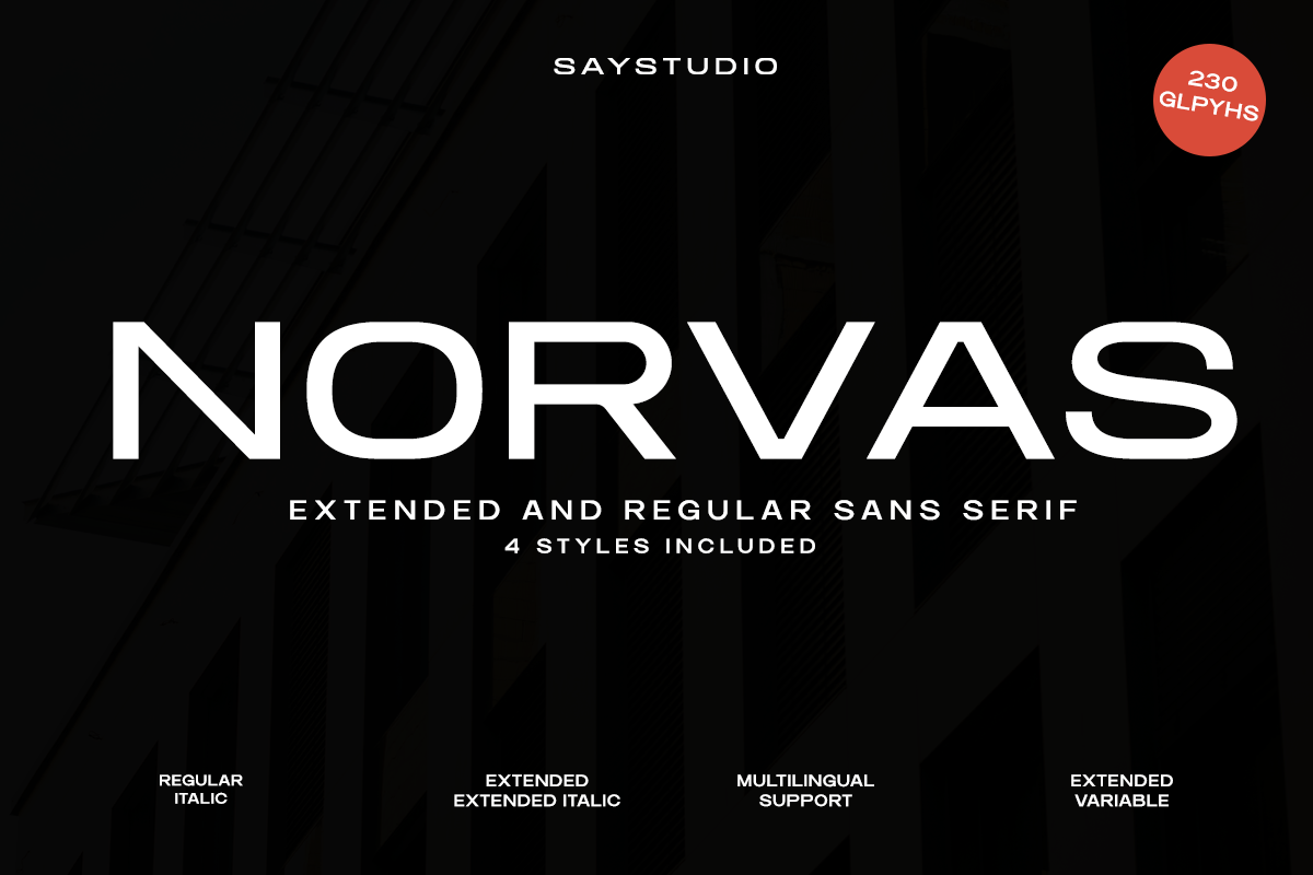 Extended Sans Serif - Norvas