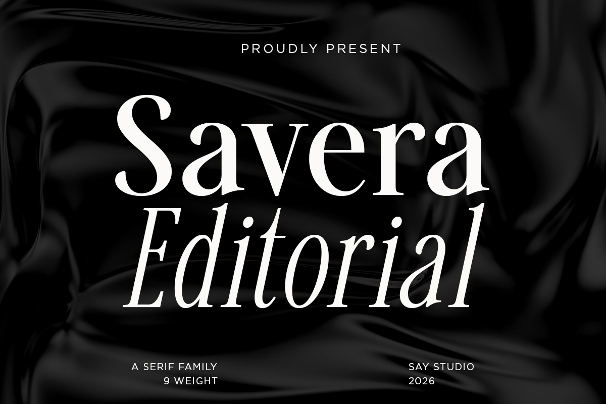 Savera Editorial - Classic Serif Typeface