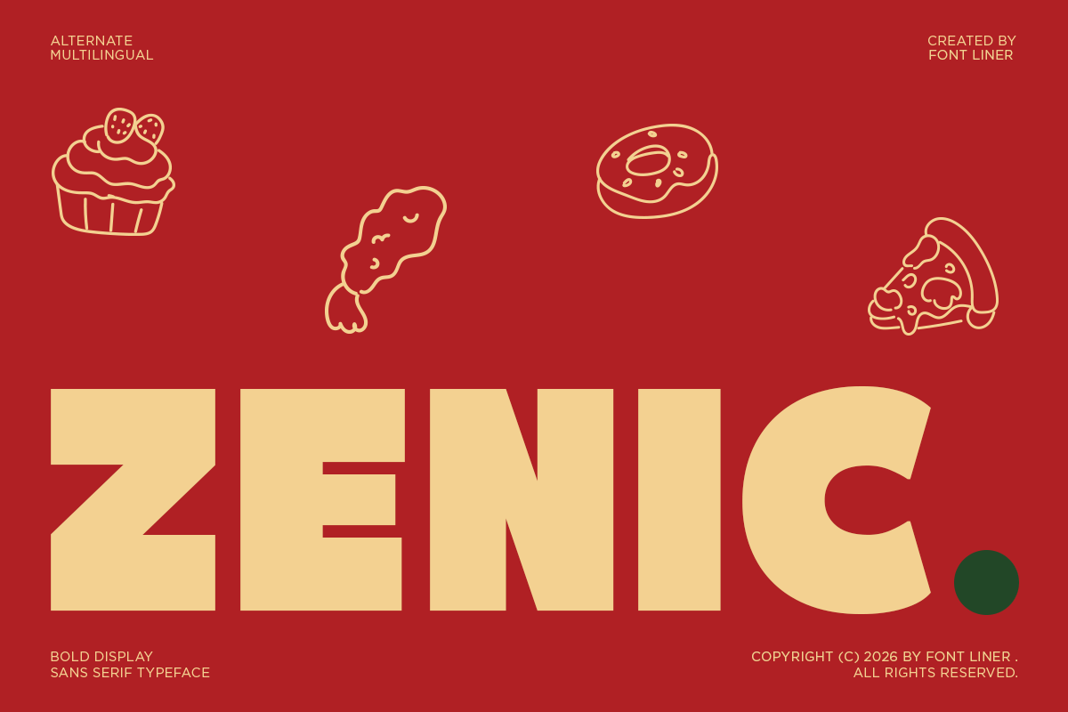 Zenic - A Bold Sans Serif