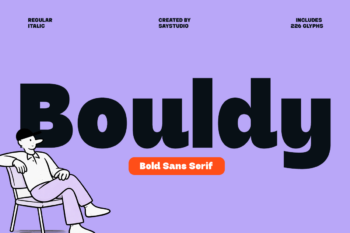 A Bold Sans - Bouldy