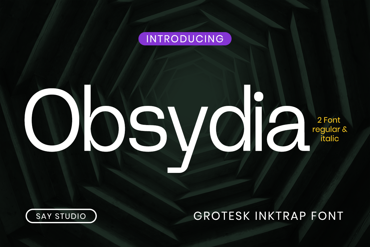 Obsydia – Futuristic Corporate Display Font